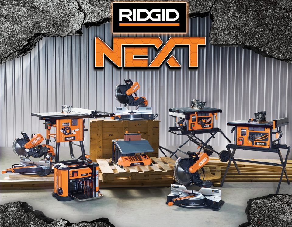RIDGID NEXT line — marketing banner