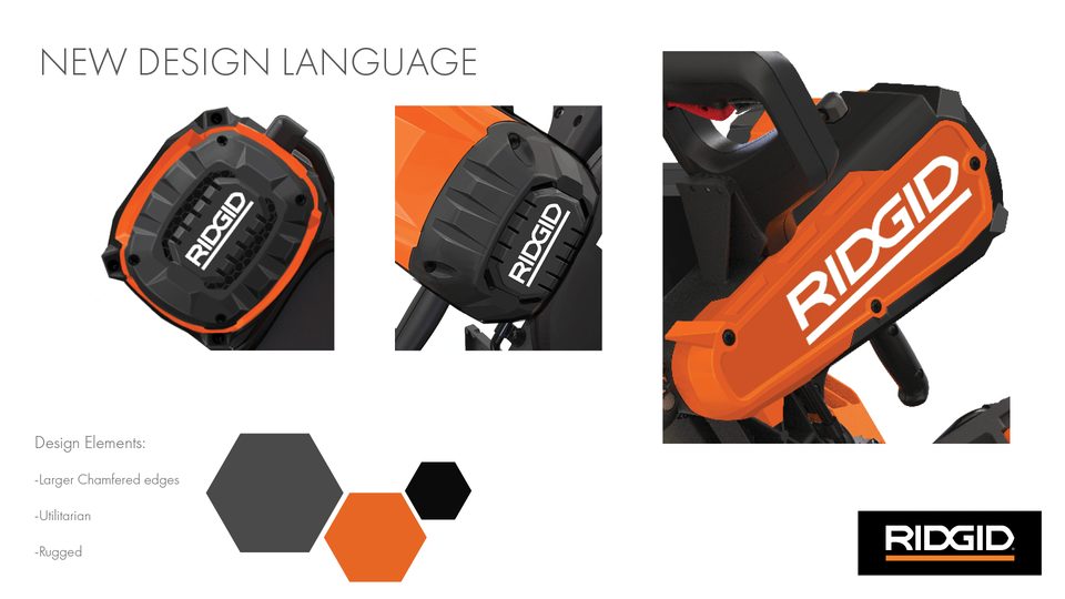 New design language — larger chamfered edges, utilitarian, rugged