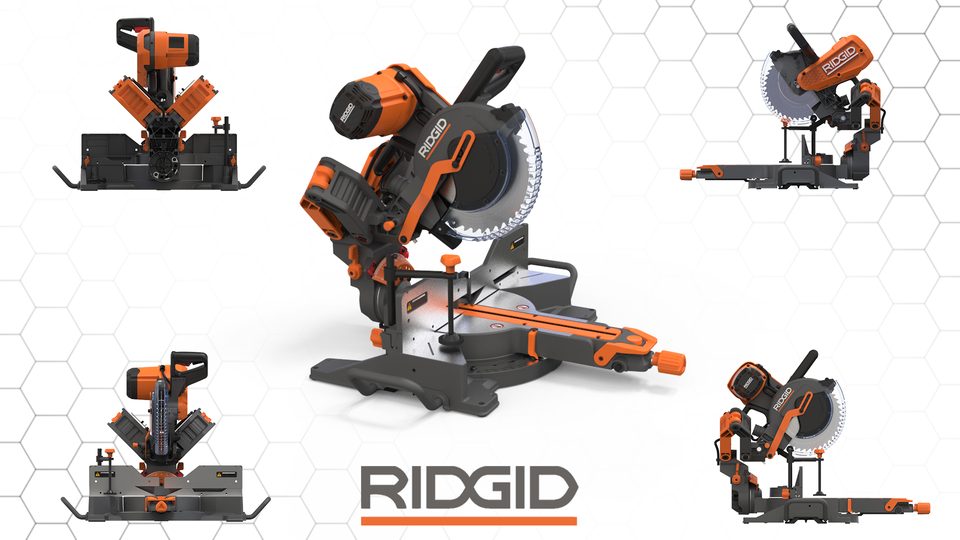 Miter saw — multi-view