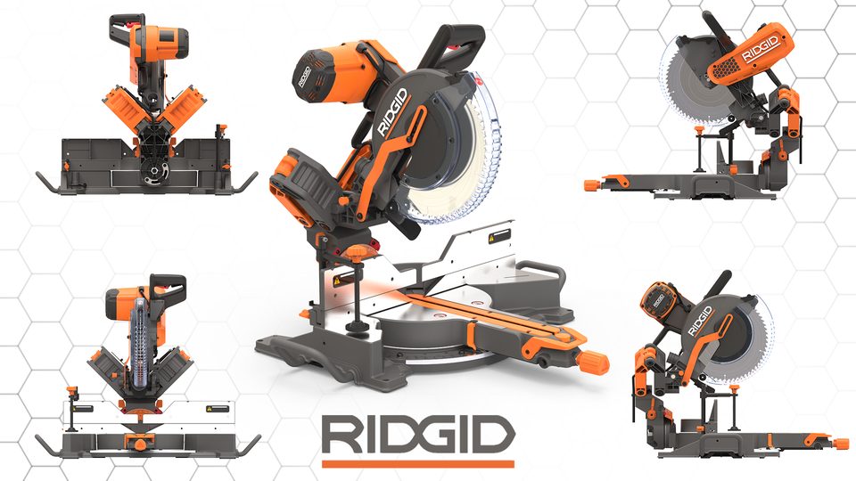 Miter saw — multi-view