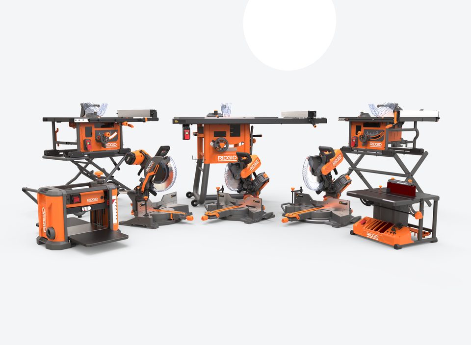 The NEXT line — table saws, miter saws, planer and sander