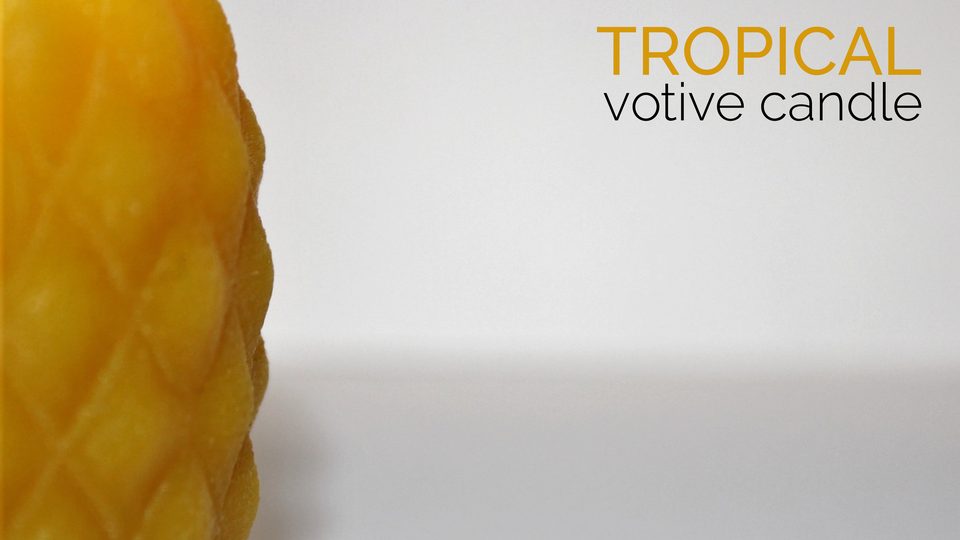 Tropical votive candle